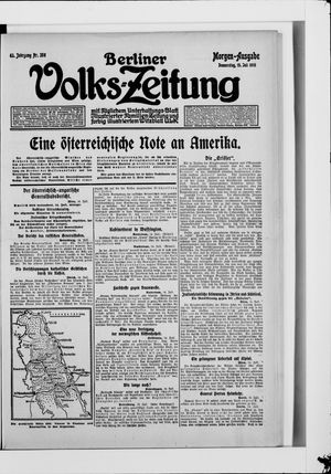 Berliner Volkszeitung vom 15.07.1915