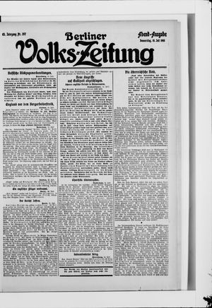 Berliner Volkszeitung vom 15.07.1915