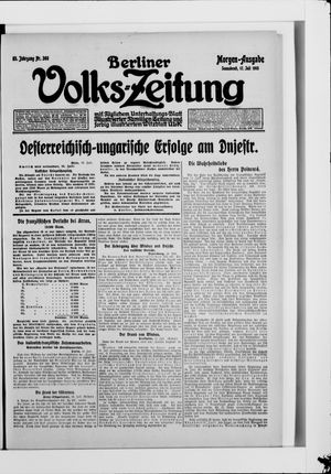 Berliner Volkszeitung vom 17.07.1915