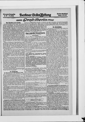 Berliner Volkszeitung vom 18.07.1915