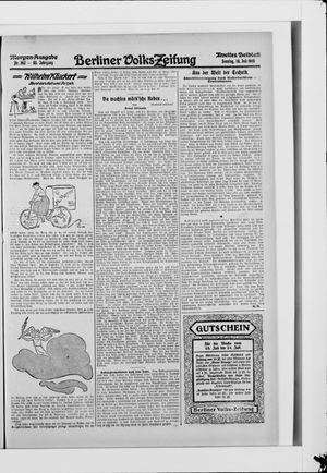 Berliner Volkszeitung vom 18.07.1915