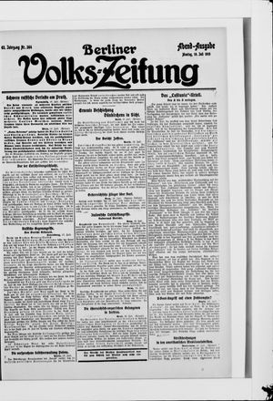 Berliner Volkszeitung vom 19.07.1915