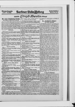 Berliner Volkszeitung vom 20.07.1915