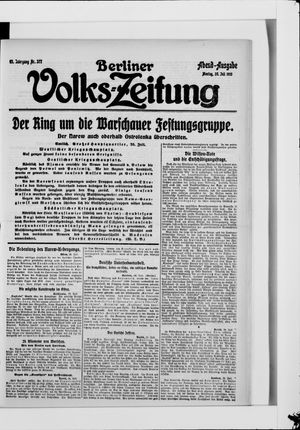Berliner Volkszeitung vom 26.07.1915