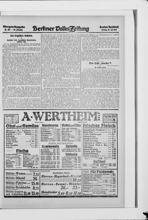 Berliner Volkszeitung vom 30.07.1915