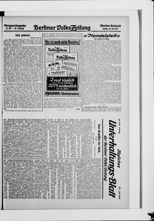 Berliner Volkszeitung vom 30.07.1915
