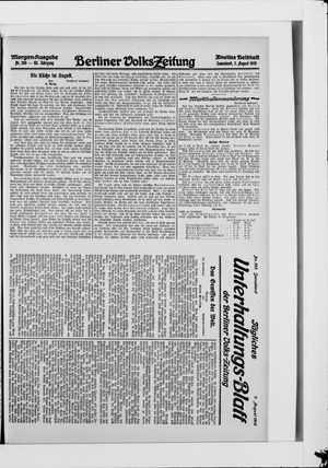 Berliner Volkszeitung vom 07.08.1915