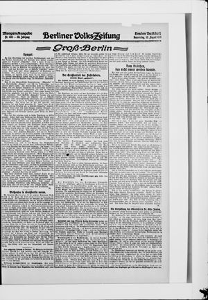 Berliner Volkszeitung vom 12.08.1915