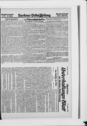 Berliner Volkszeitung vom 13.08.1915