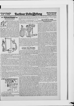 Berliner Volkszeitung vom 22.08.1915