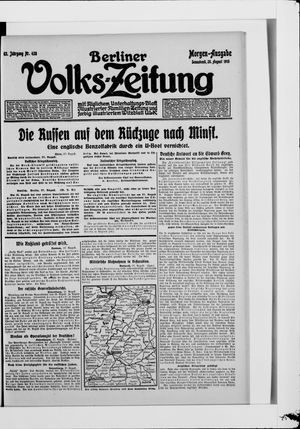 Berliner Volkszeitung vom 28.08.1915