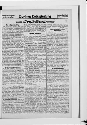 Berliner Volkszeitung vom 03.09.1915