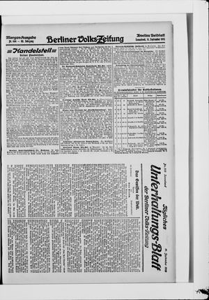 Berliner Volkszeitung vom 11.09.1915