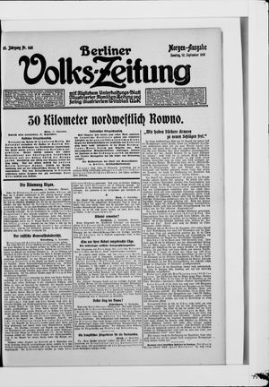 Berliner Volkszeitung vom 12.09.1915