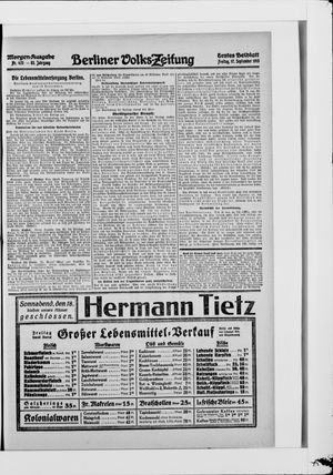 Berliner Volkszeitung vom 17.09.1915