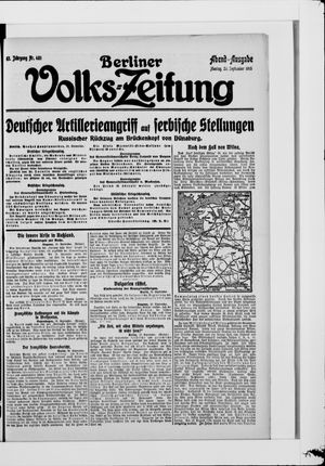 Berliner Volkszeitung vom 20.09.1915