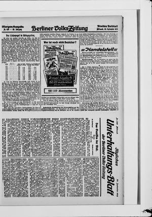 Berliner Volkszeitung vom 22.09.1915