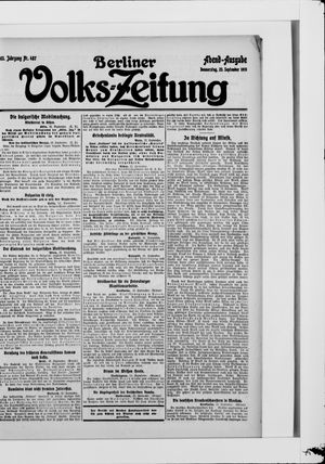 Berliner Volkszeitung vom 23.09.1915