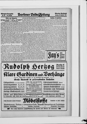 Berliner Volkszeitung vom 26.09.1915