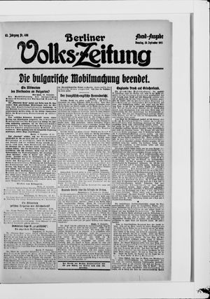 Berliner Volkszeitung vom 28.09.1915
