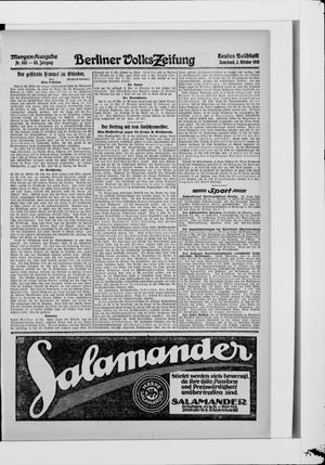 Berliner Volkszeitung vom 02.10.1915