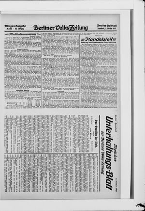 Berliner Volkszeitung vom 02.10.1915