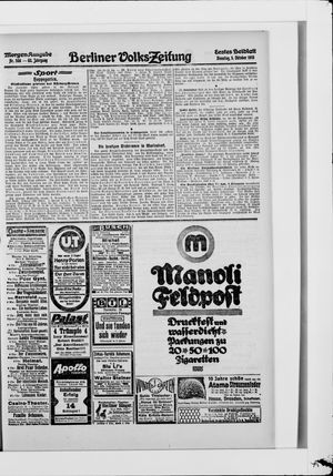 Berliner Volkszeitung vom 05.10.1915