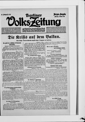 Berliner Volkszeitung vom 06.10.1915