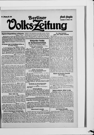 Berliner Volkszeitung vom 16.10.1915