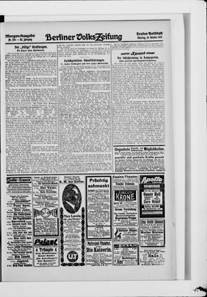 Berliner Volkszeitung vom 19.10.1915