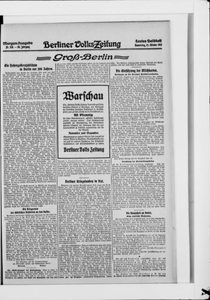 Berliner Volkszeitung vom 21.10.1915