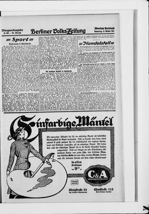 Berliner Volkszeitung vom 21.10.1915