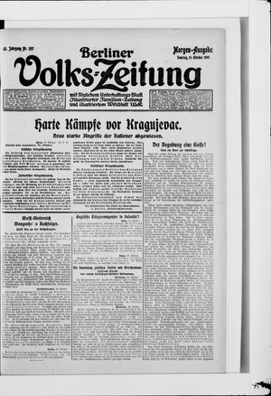 Berliner Volkszeitung vom 31.10.1915