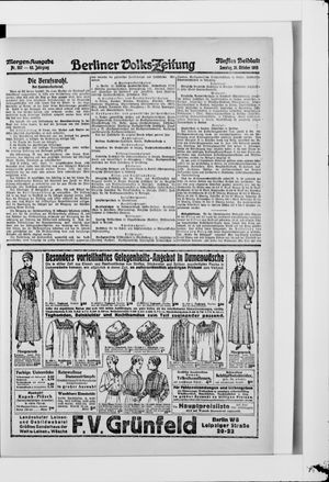 Berliner Volkszeitung vom 31.10.1915