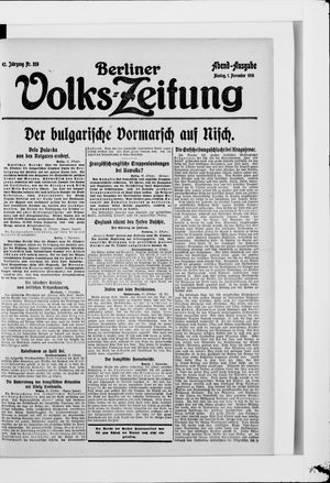 Berliner Volkszeitung vom 01.11.1915