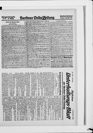 Berliner Volkszeitung vom 09.11.1915