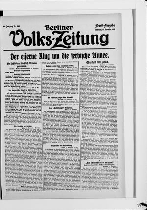 Berliner Volkszeitung vom 13.11.1915