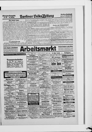 Berliner Volkszeitung vom 14.11.1915