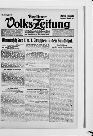 Berliner Volkszeitung vom 20.11.1915