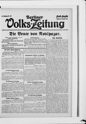 Berliner Volkszeitung vom 22.11.1915