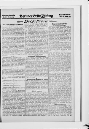 Berliner Volkszeitung vom 26.11.1915