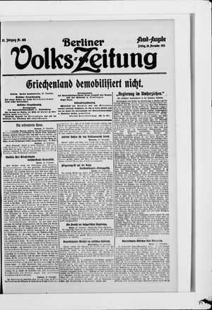 Berliner Volkszeitung vom 26.11.1915