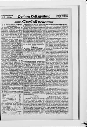 Berliner Volkszeitung vom 28.11.1915