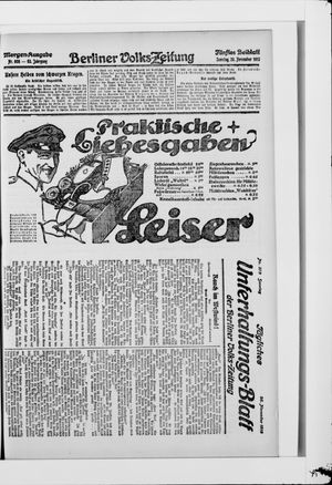 Berliner Volkszeitung vom 28.11.1915