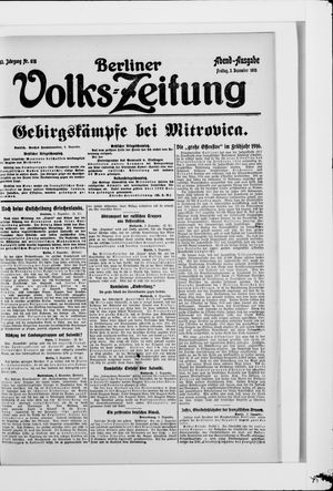 Berliner Volkszeitung vom 03.12.1915