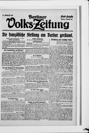 Berliner Volkszeitung vom 07.12.1915