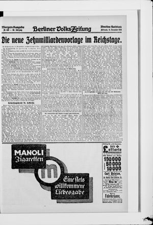 Berliner Volkszeitung vom 15.12.1915