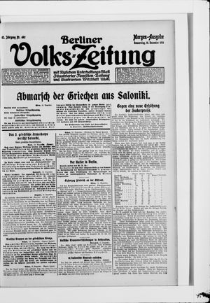 Berliner Volkszeitung on Dec 16, 1915