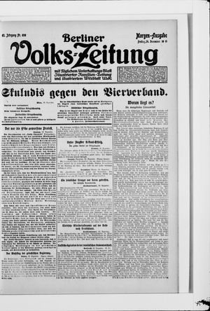 Berliner Volkszeitung vom 24.12.1915