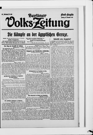 Berliner Volkszeitung vom 27.12.1915